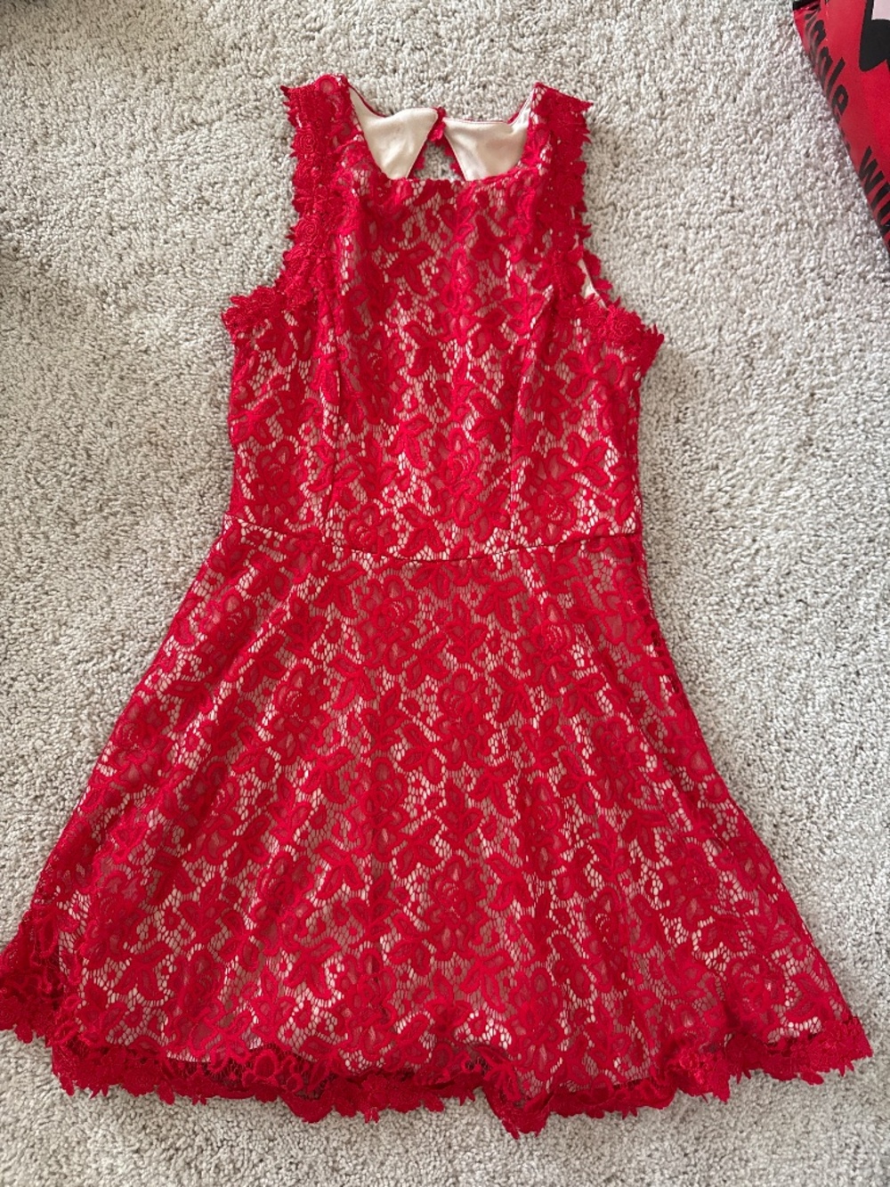 Red Floral Dress